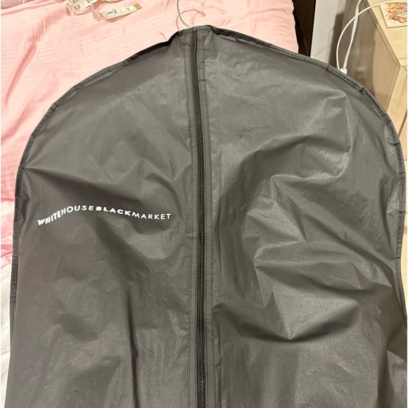 White House Black Market Full length white eyelet V neck side slit dress. Size 8 - Picture 9 of 9